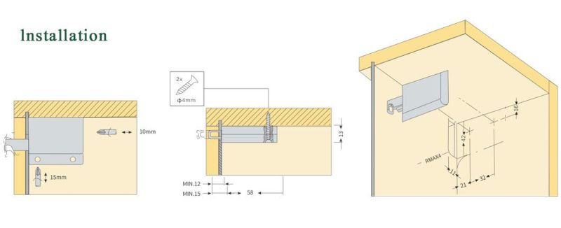 Kitchen Cabinet Hardware Hanging Bracket Cabinet Suspension Brackets