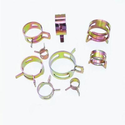Zinc Plated Steel Loop Spring Band Type Squeeze Fuel Hose Clips