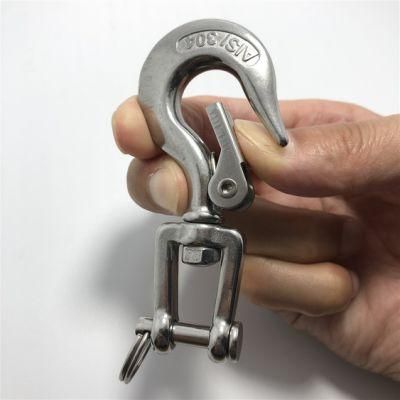 Snap Crane Lifting Hook Stainless Steel Rotating Cargo Hook