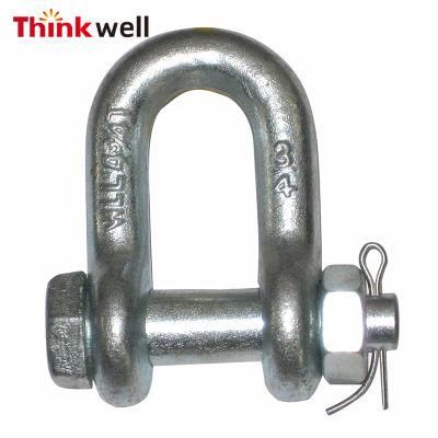 Us Type Forged Chain G2150 D Shackle with Screw Pin