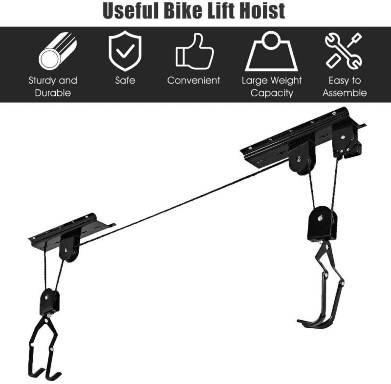 Function Single Bicycle Rack Ceiling Bike Lift Wall Hanger