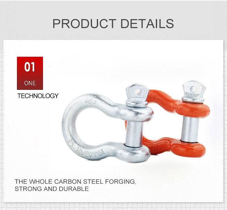 Forged Painted Screw Pin Hitch Receiver Shackle