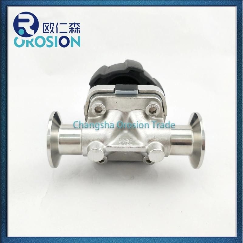 Sanitary Stainless Steel DN25 Manual Type Clamped Gemi Diaphragm Valve