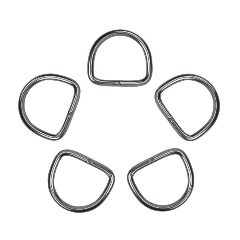 Marine Hardware Polished Stainless Steel AISI304 AISI316 A2 A4 Welded D Ring