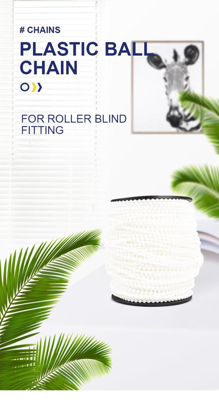4.5mm Plastic Roller Blind Fittings Beaded Ball Chains