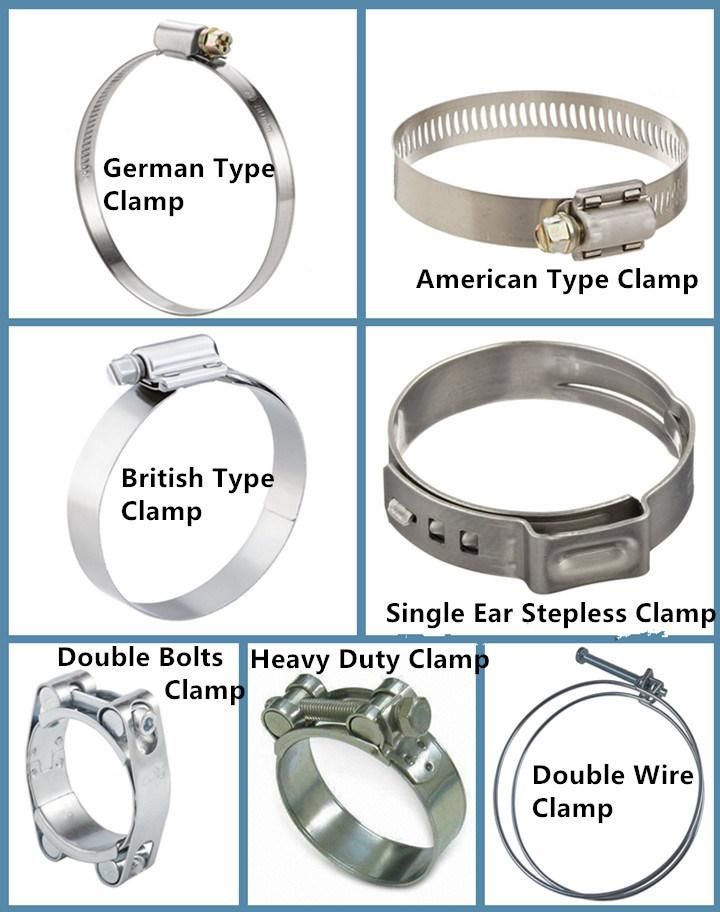 Worm Drive Clip, Worm Gear Clamp, Stainless Steel Pipe Fasteners