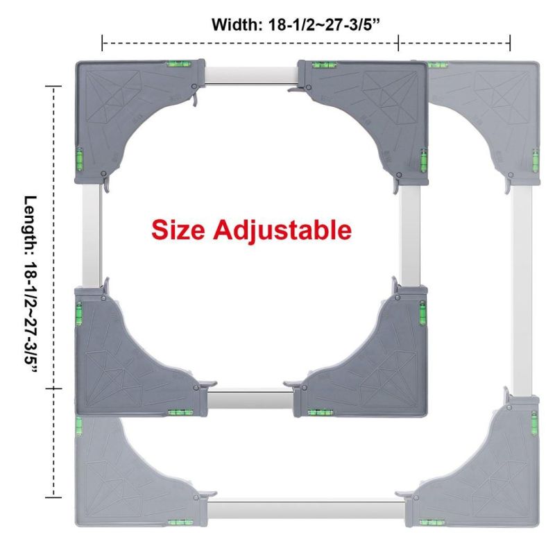 Bracket Adjustable Washing Machine Base Bracket Refrigerator Moving Base Plastic Material Dryer Stand