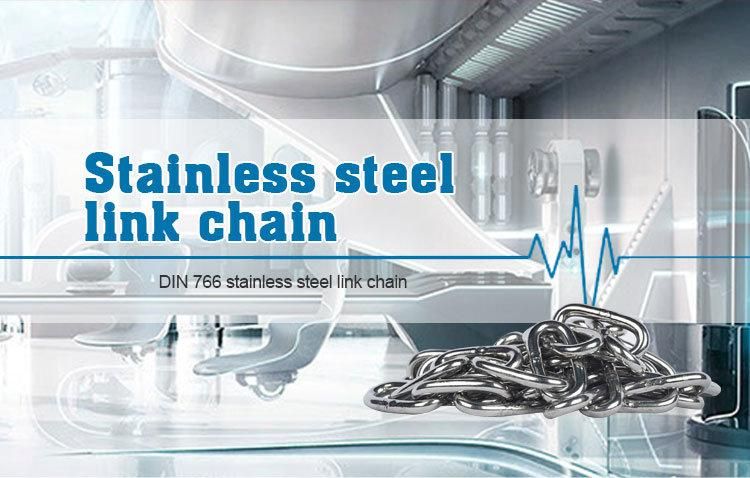 DIN763 Stainless Steel Long Link Chain, Factory Price
