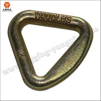 Forged Galvanized Steel Winch Strap Delta Ring/Triangle Ring From Made in China