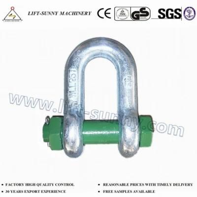 G2150 Us Bolt Type Drop Forged Safety/Green Pin Chain Shackles