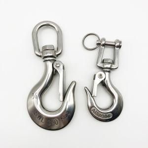 Stainless Steel 316/304 Clevis Slip Hook-Heavy Type Hook Swivel Eye Snap Hook Single Snap Spring Hook