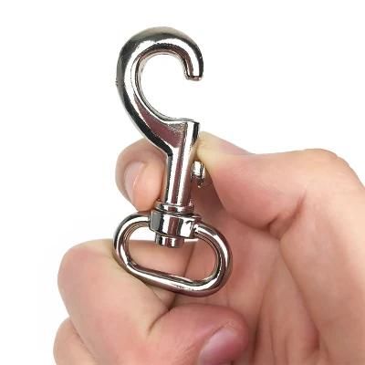 Nickle Plated Metal Lobster Claw Swivel Snap Clasp Hook for Key Ring and Craft Findings
