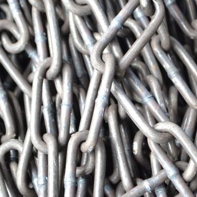Ungalvanized Steel/Iron Long Type Link Chain (Steel Selfcolor)
