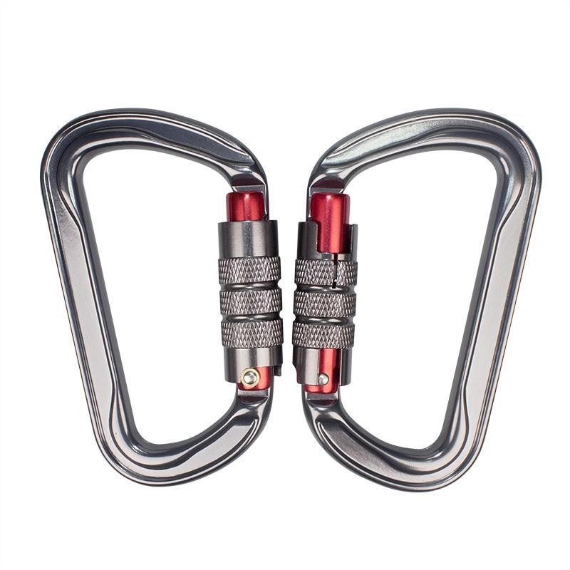 Kingslings 30kn Aluminum Carabiner 3t Twist Locking Carabiner Hook