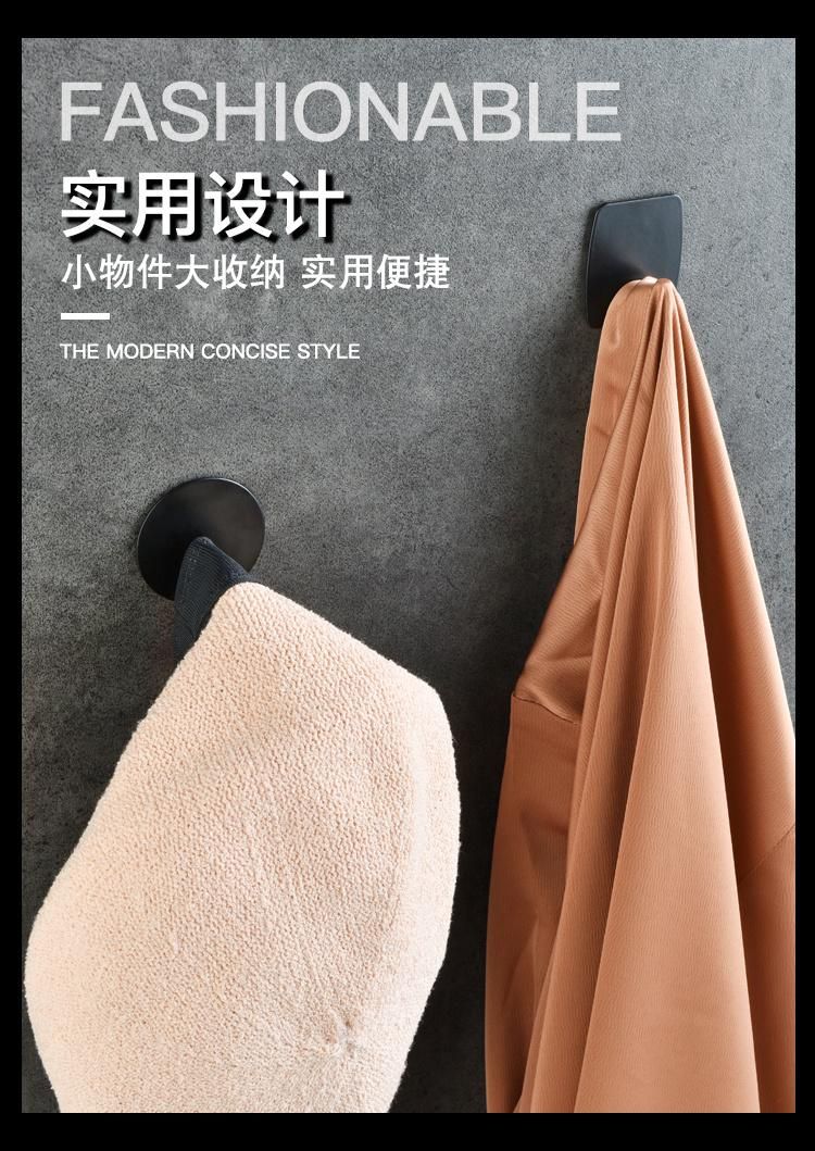 Adhesive Wall Hooks Heavy Duty Waterproof 304 Stainless Steel Kitchen Hooks 3m Adhesive Wall Hooks