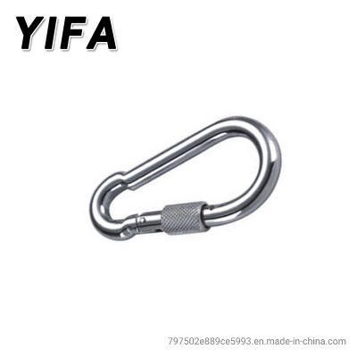 Stainless Steel Spring Hook with Safety Nut Snap Hook