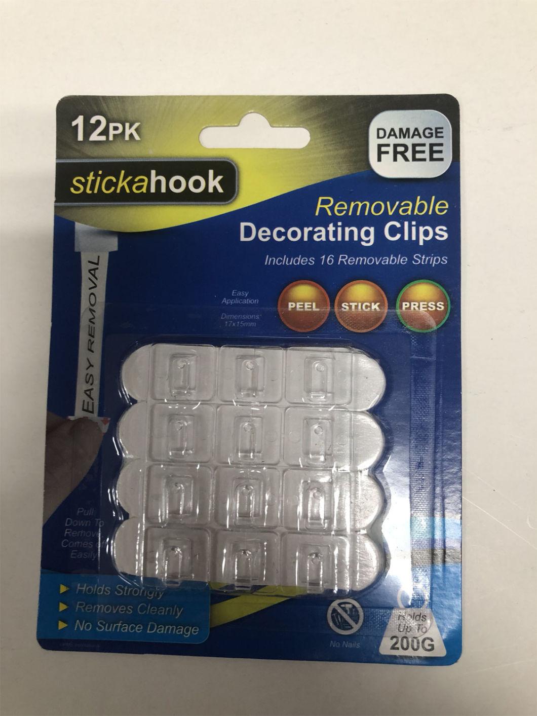 Stick Type Household Square Plastic Hook