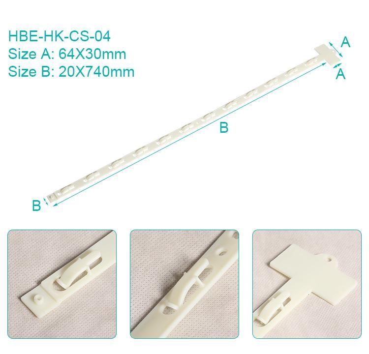 Plastic Supermarket Equipment Double Sided Merchandiser Strip