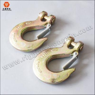 Heavy Duty Alloy Steel Clevis Slip Hook with Safety Latch