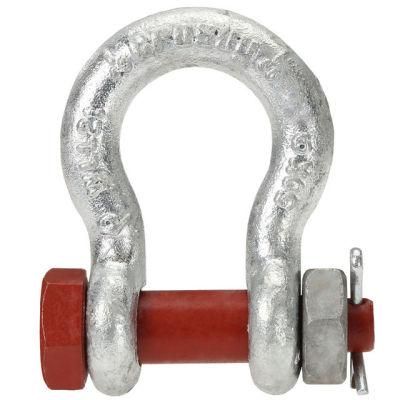 Galvanized Manganese Steel Us Type Bow Shackle with Screw Pin