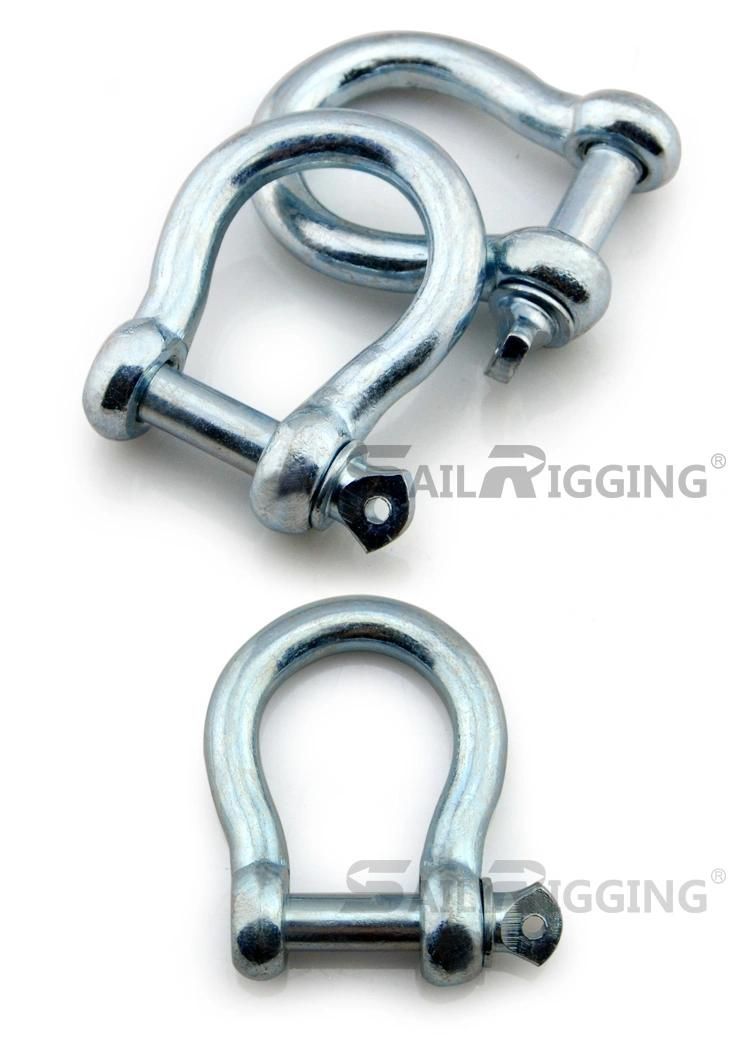 European Type Large Bow Safety Threaded Pin Crane Shackle