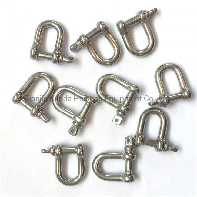 Toyo Screw Pin European JIS Type Heavy Duty Bow Shape Anchor Shackle 304 AISI316 Stainless Steel Shackle Rigging Hardware Fittings