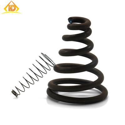 Hand Industrial Black Spring Steel Compression Spring Taper Conical Spring