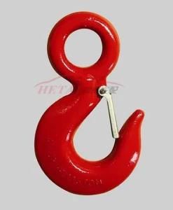 Hardware Rigging Eye Type Painted Red Alloy Hook with Latch