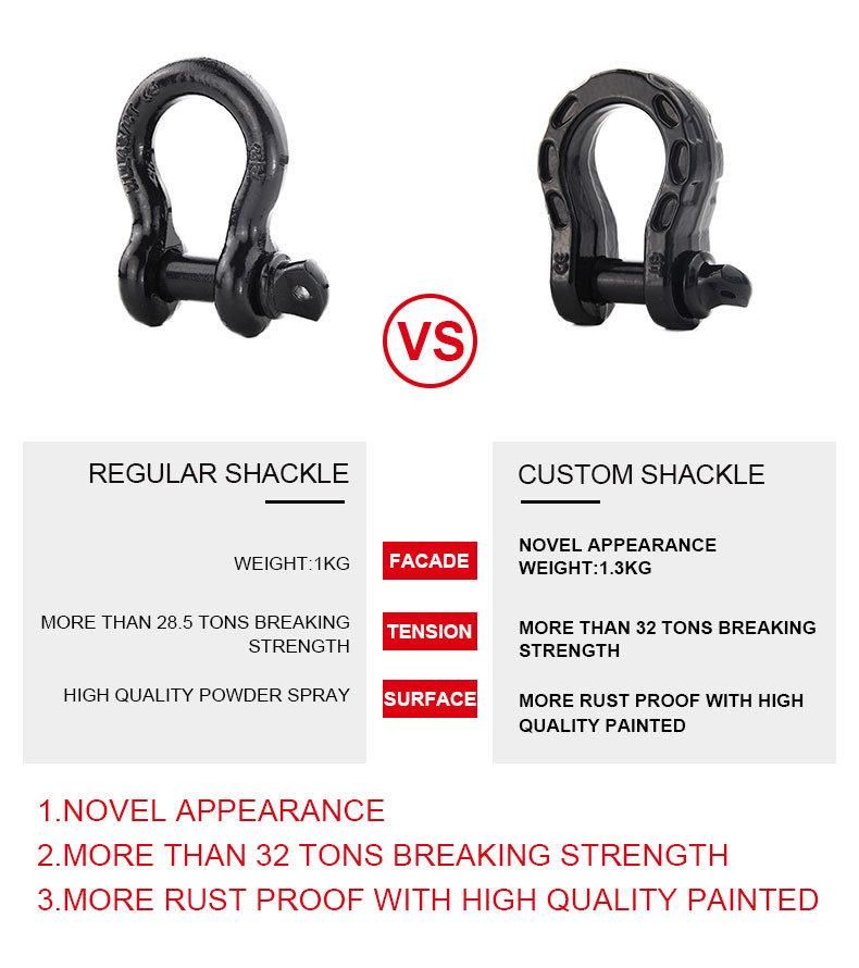 New Design Tow Strap Shackle Recovery Shackle