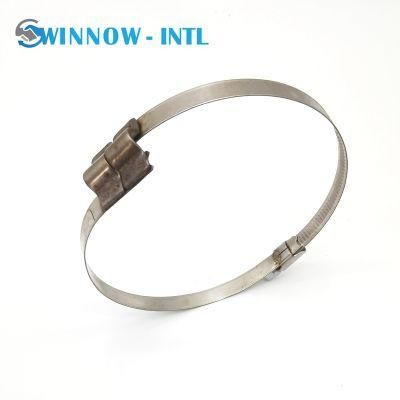 Hoseabrazaderas De Acero Inoxidable Bridge Hose Clamp for Spiral PVC Pipe