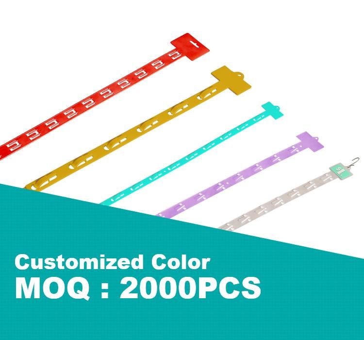 Promotional Supermarket Customized Plastic Hanging Display Clip Strip