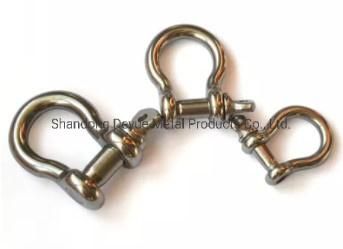 High Quality Galvanized Heavy Duty Safety Screw Wire Rope Lifting Shackle