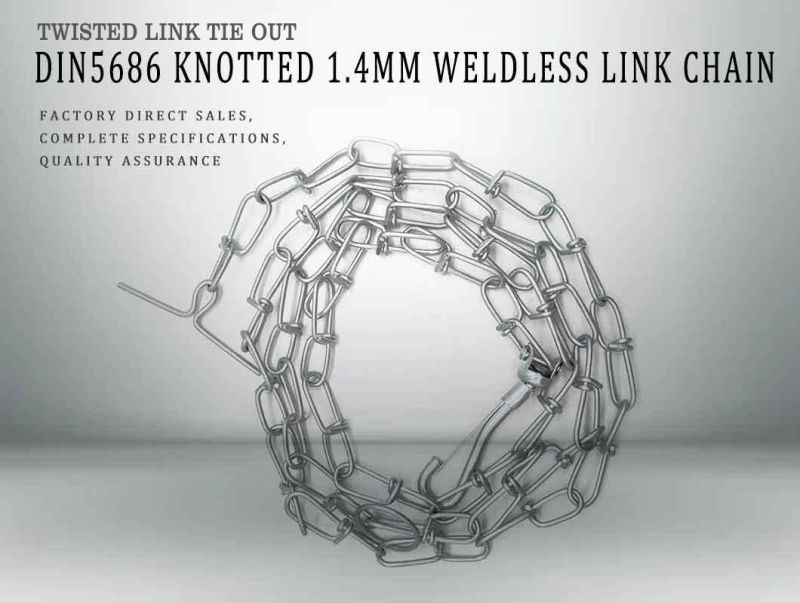 Hot DIP Galvanized Straight Weld Link Twisted Tie out Chain