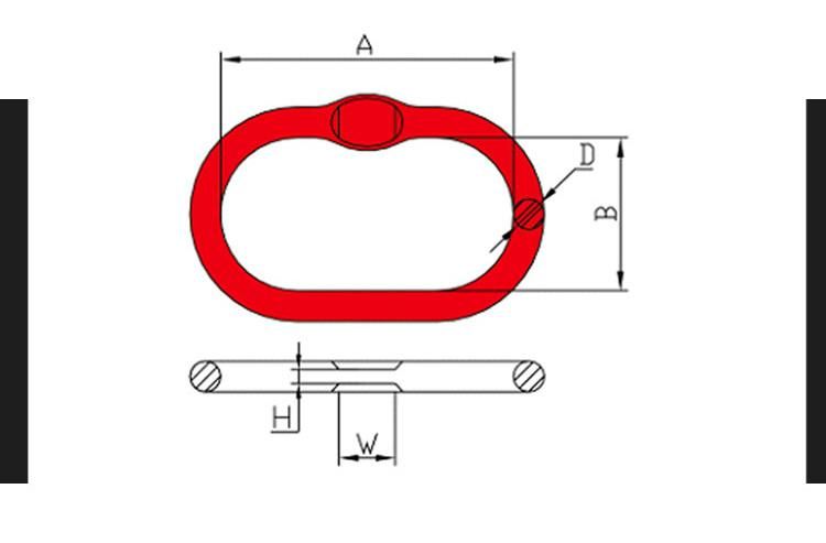 Welded Master Oval Link for Lifting Slings