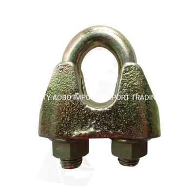 Factory Wholesale DIN 1142 Galvanized Malleable Rigging Hardware Steel Drop Forged Wire Rope Clamp U Bolt Wire Rope Clip