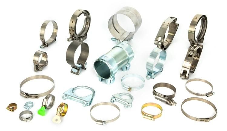 Factory Manufacture Stainless Steel 304 316ss Single Ear Stepless Hose Clamp