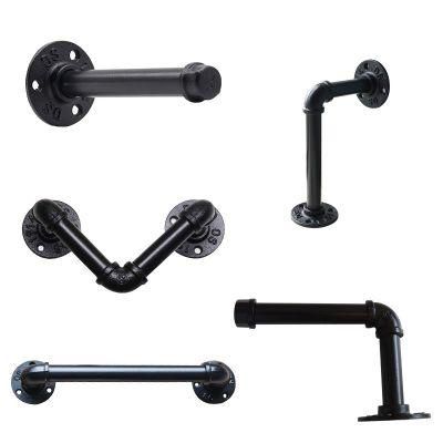 Steampunk Industrial Steel Pipe Shelf Bracket DIY Decor 70/90/140mm