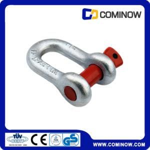 G210 Screw Pin Chain Shackle Us Type Drop Forged Galvanized / Dee Shackle / Alloy Chain Shackle