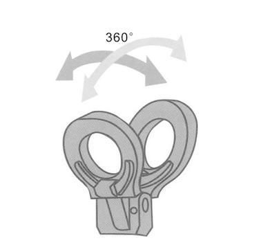 Safety Factor 4 Times Forged Body Safe and Reliable Cdh CD Vertical Lifting Clamp Lifting Clamp