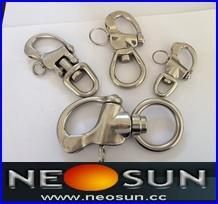 Stainless Steel Swivel Snap Shackle, Snap Hook, Adjustable Snap Shackle