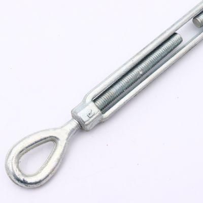 China Factory Cheap Galvanized Zinc Plated Self Color JIS Frame Type Drop Forged Eye and Eye Wire Rope Turnbuckle