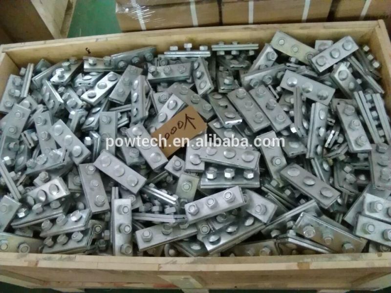China Factory Galvanized Steel Single Slot Cable Guy Clamp