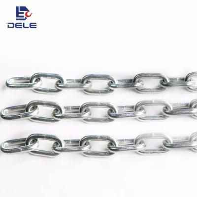 2mm-26mm Electric Galvanized DIN766 Short Link Chain