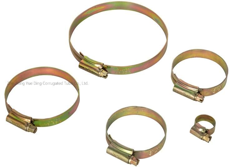 304 Stainless Steel British Type Hose Clamps 25mm Diameter