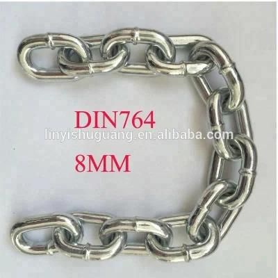 Superior Quality Zinc Plated DIN764 8mm Link Chain