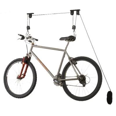 Garage Ceiling Overhead Pulley Lift Adjustable Bike Rack Wall Mount