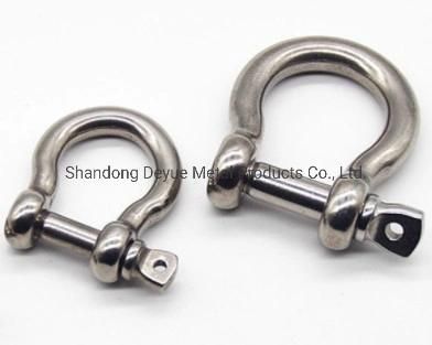1/4&quot; Carbon Steel Bolt Type Anchor and Chain Shackles U. S. Type Galvanized Shackle with Safety Bolt Pin