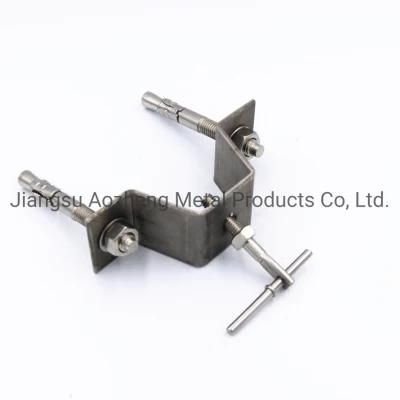 Stainless Steel Metal Stone Fixing Marble Bracket Used with Anchor Pin Flat Bolt