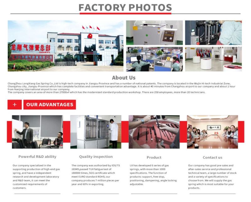 Gas Spring with 180, 000 Times Fatigue Test