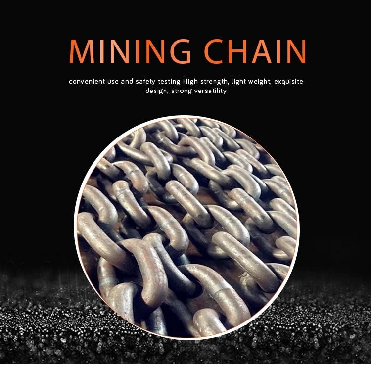 14mm/18mm/19mm/22mm/26mm/30mm/34mm/38mm/42mm Blackened High Quality G80 Mining Chain